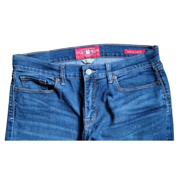 Lucky Brand Jeans Sofia Bootcut Dark Blue Size 12 US (or 31 waist) (GUC) - Picture 3 of 6